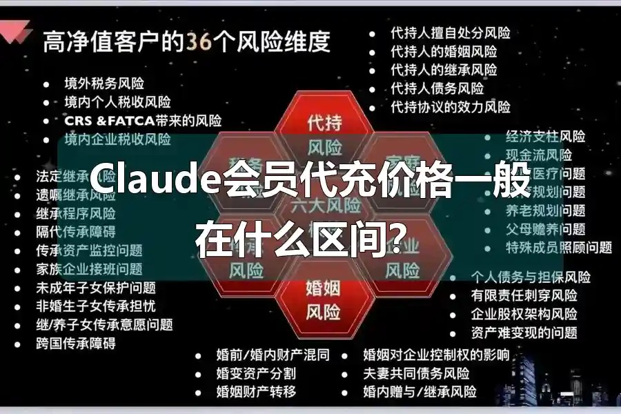 Claude会员代充价格一般在什么区间？